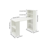 Bureau informatique avec étagère