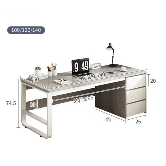 Bureau avec 3 tiroirs