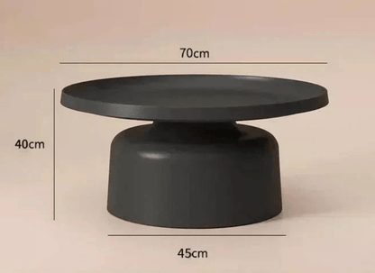 table basse ronde design metal