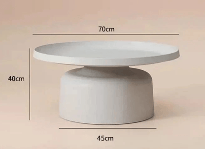 table basse ronde design metal