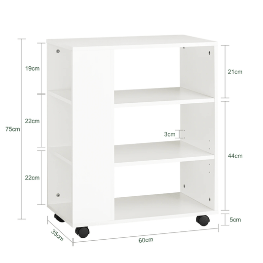 Étagère de rangement à roulette