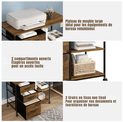 Étagère caisson avec prise intégrée