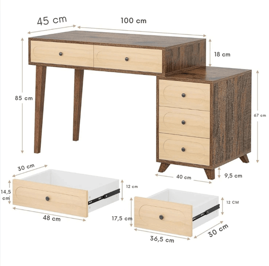 Petit bureau design scandinave