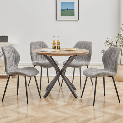 Chaise de réunion en tissu | SET DE 4