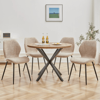Chaise de réunion en tissu | SET DE 4