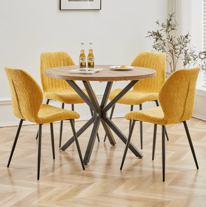Chaise de réunion en tissu | SET DE 4