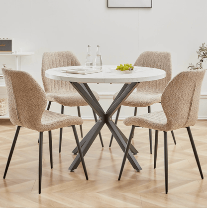 Chaise de réunion en tissu | SET DE 4