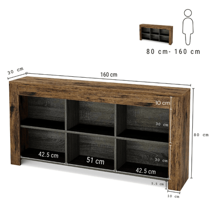Meubles de rangement bureau bois ébène