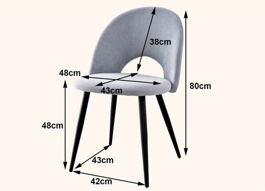 Ensemble de 4 chaises de réunion
