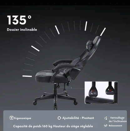 Siège gamer baquet Cuir PU