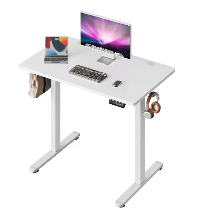 Bureau assis debout blanc