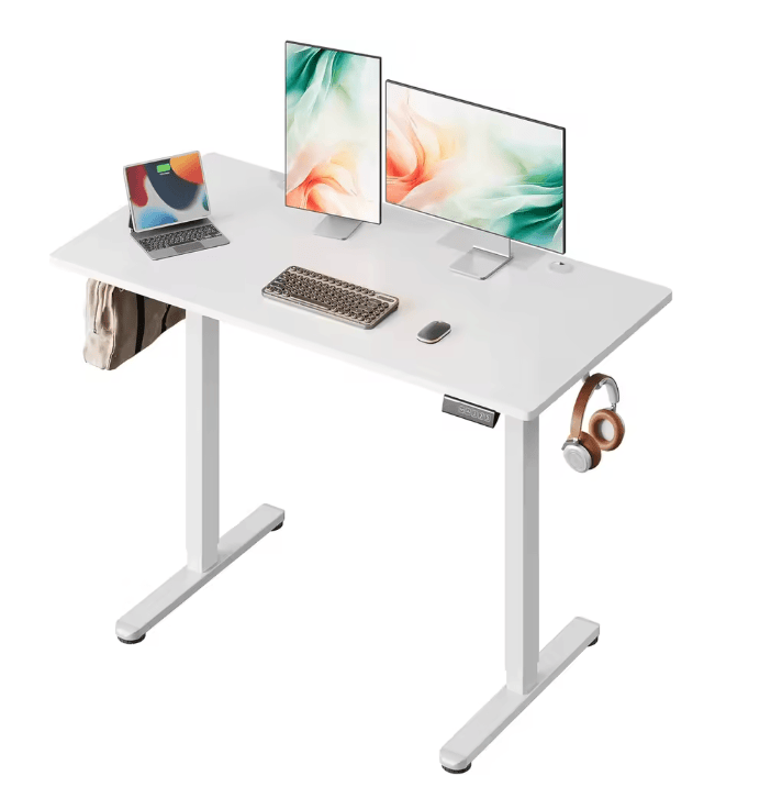 Bureau assis debout blanc