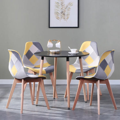 Chaise revêtement en tissu design nordique | SET de 4 chaises