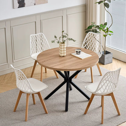 Chaises dossier quadrillé | SET de 4 à 6 chaises