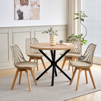 Chaises dossier quadrillé | SET de 4 à 6 chaises