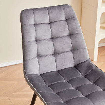 Chaise de réunion en velours | SET DE 4 PIÈCES