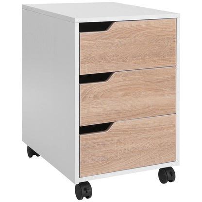 Caisson bureau blanc et bois