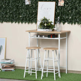 Ensemble table haute de bar et 2 chaises