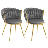 Chaise espace accueil design luxe | SET 2 PIÈCES