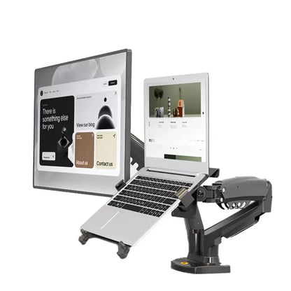 Bras articulé écran PC et support laptop ressort à gaz