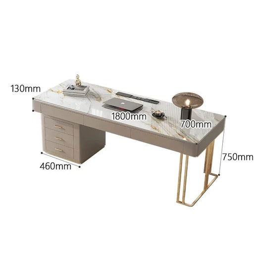 Bureau dessus marbre