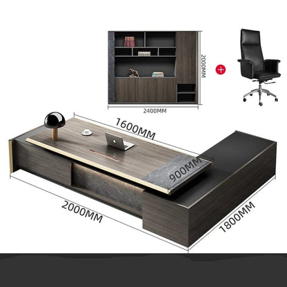 Bureau de direction en bois design moderne