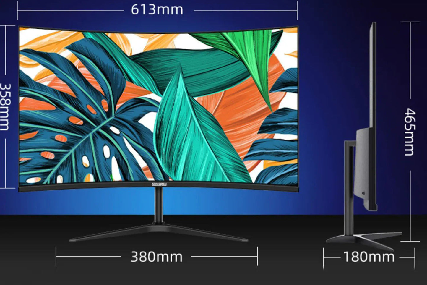 Écran PC 27 pouces incurvé 75Hz Full HD