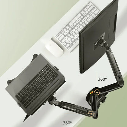 Bras articulé écran PC et support laptop ressort à gaz