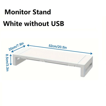 Rehausseur écran pliable avec tiroir et port USB