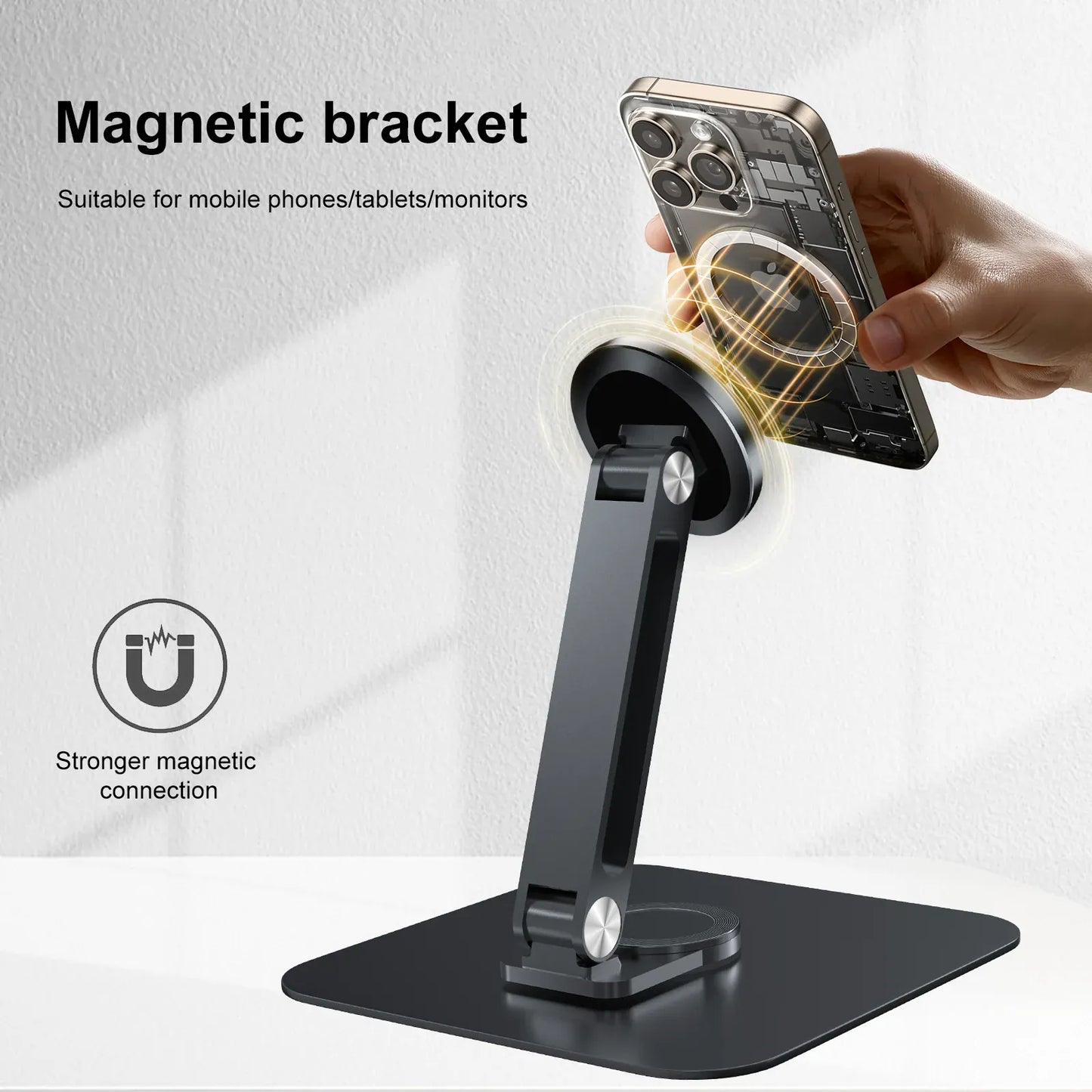 Support écran portable rotation 360° aluminium