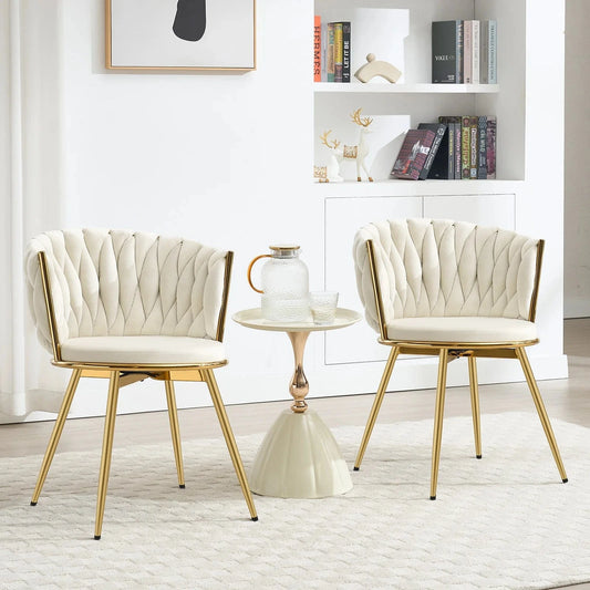 Chaise espace accueil design luxe | SET 2 PIÈCES