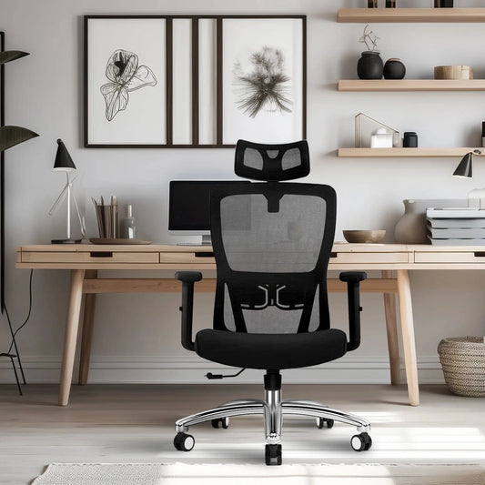 Chaise de bureau ergonomique en maille