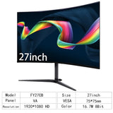 Écran PC 27 pouces incurvé 75Hz Full HD