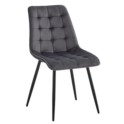 Chaise de réunion en velours | SET DE 4 PIÈCES