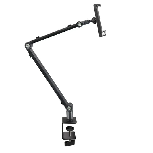 Bras articulé tablette rotation 360° et hauteur réglable