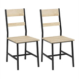 Chaise style industriel bois métal | SET 2 À 4 PIÈCES