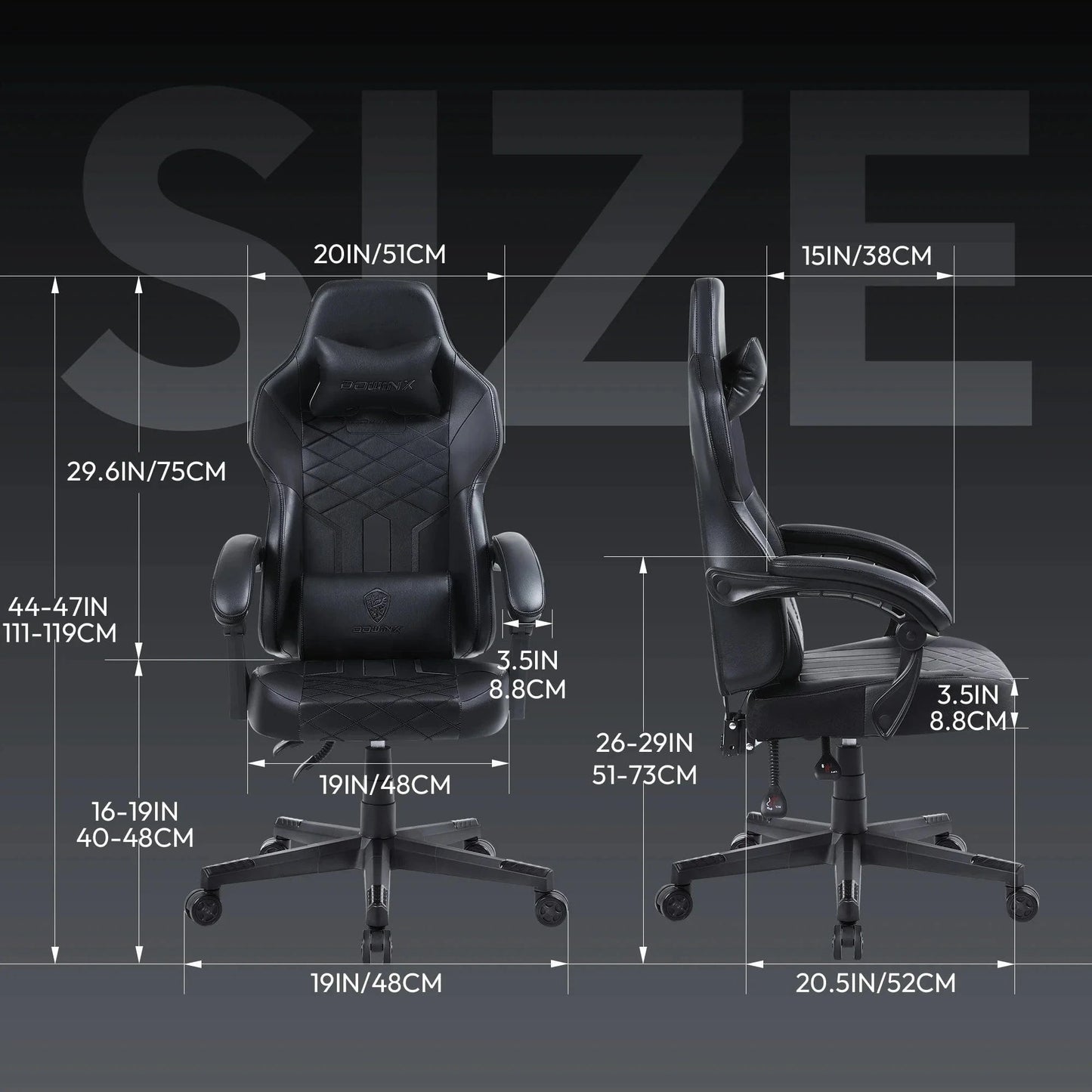 Siège gamer baquet Cuir PU