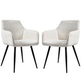 Chaises scandinaves velours | SET DE 2 PIÈCES