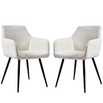 Chaises scandinaves velours | SET DE 2 PIÈCES