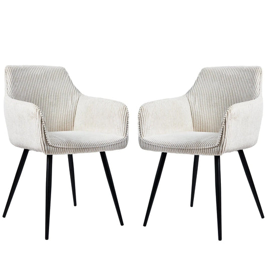 Chaises scandinaves velours | SET DE 2 PIÈCES