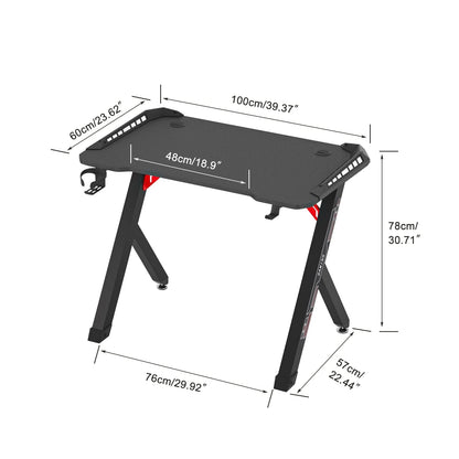 Bureau gamer avec led