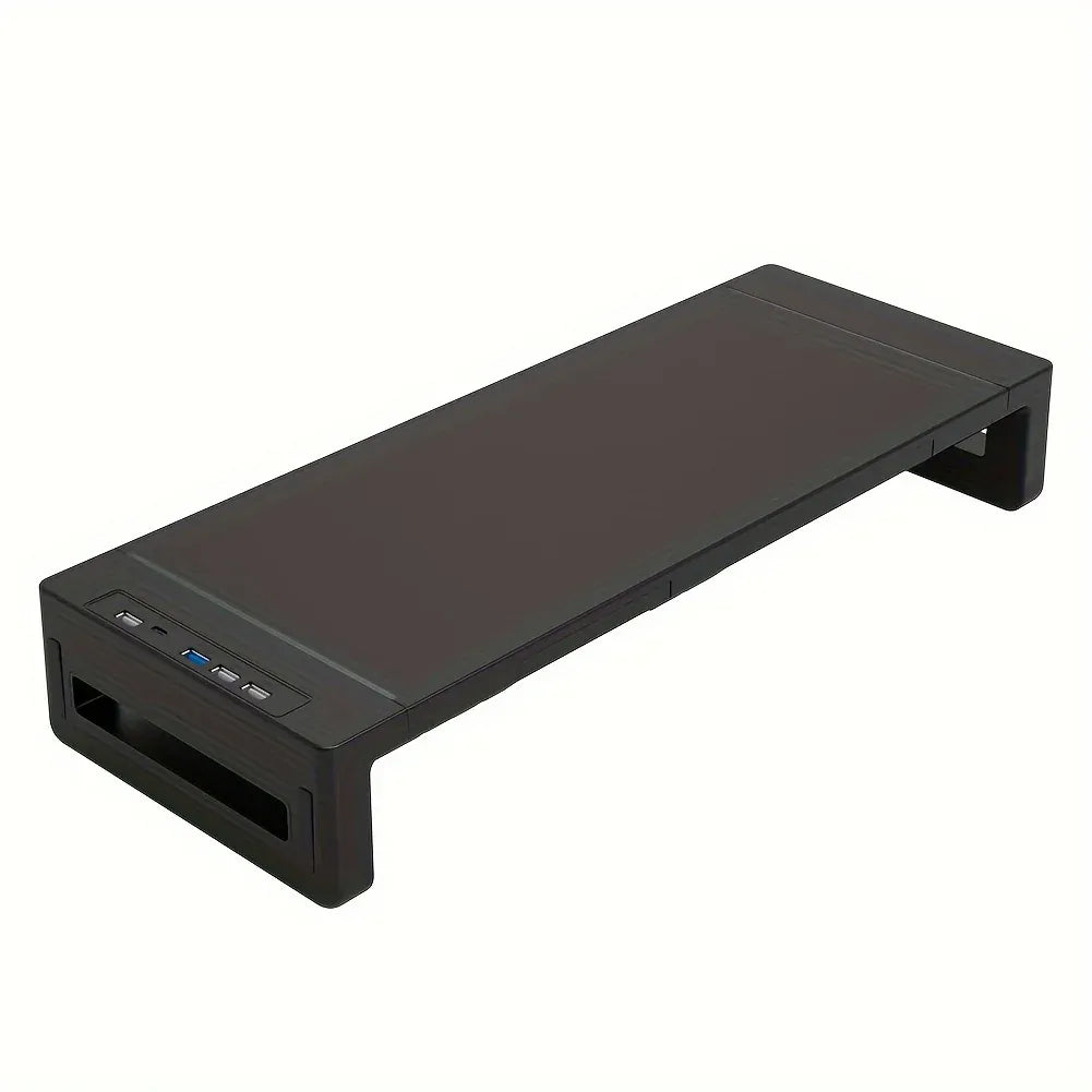 Rehausseur écran pliable avec tiroir et port USB