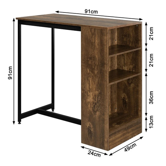 Table haute style scandinave