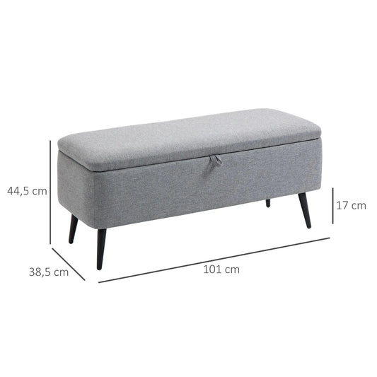 Banc coffre de rangement design scandinave