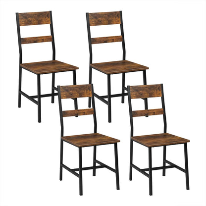 Chaise style industriel bois métal | SET 2 À 4 PIÈCES