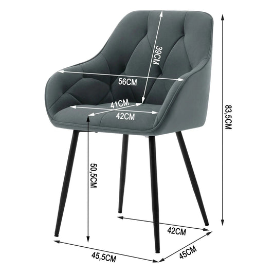 chaises de réunion design caractère | SET de 2 pièces