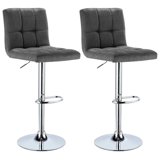 Chaise haute bureau en tissu | SET 2 PIÈCES
