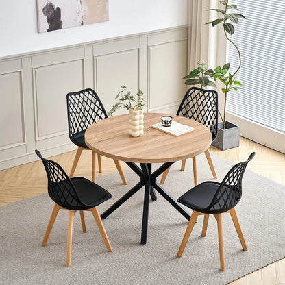 Chaises dossier quadrillé | SET de 4 à 6 chaises