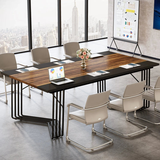 Table de réunion en bois