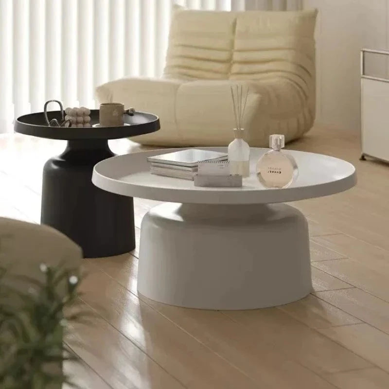 table basse ronde design metal